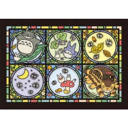 My Neighbor Totoro Art Crystal Jigsaw Puzzle Totoro's Forest Letter